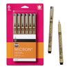 Sakura 50034 6-Piece Pigma Micron-005 Ink Pen Set, 0.20mm, Black