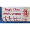 Eagle Claw Lazer Sharp Long Shank Octopus Hook, Offset Up Eye, 100 Hook per Bulk Pack Sizes #4-4/0 Red Octopus Hooks 100 Pack (Red Octopus 100 Pack -4/0)