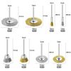 TOVOT 32 PCS(8 Type) Brass Wire Wheel Brushes