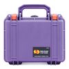 Purple & Orange Pelican 1150 case. Empty.