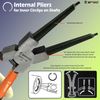 WEDO Internal Snap Ring Plier,Plastic Handle,High Precision,Good Toughness,Ergonomic Design Size 7"