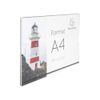 Exacompta - Ref. 84858QD - 1 A4 horizontal wall-mounted visual holder - Crystal