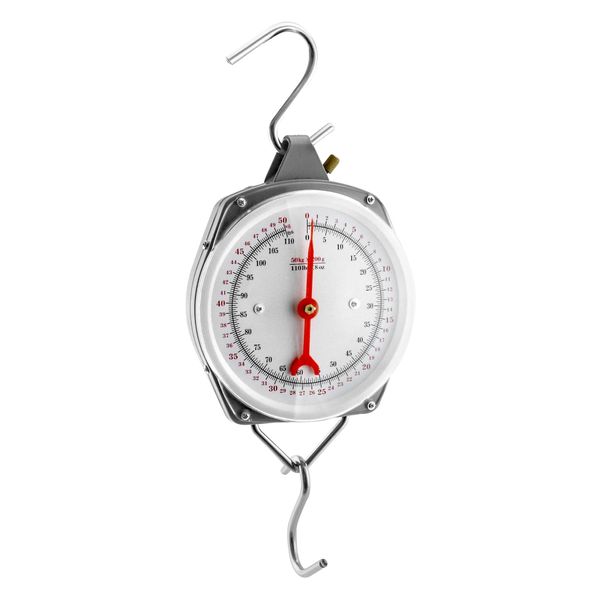QWORK Precision Hanging Scale, 110lbs / 50kg Capacity, Dual Unit, Heavy Duty