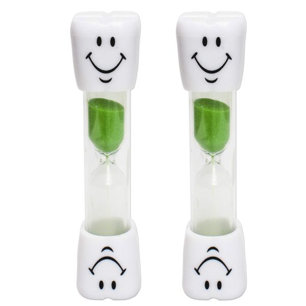 Smile Sand Egg Timer - 2 Minute Timer (Set of 2) (2 Green)