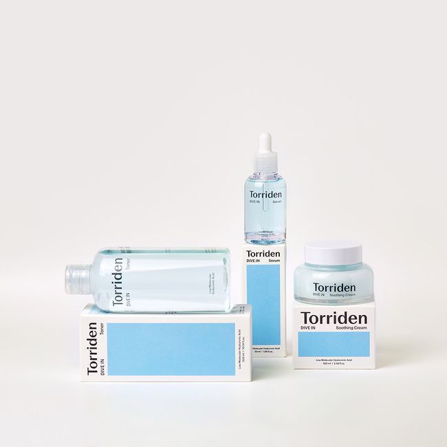 Toriden Dive-in Moisture Refresh 3-piece set (toner + serum + soothing cream)