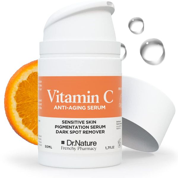 Vitamin C Brightening Serum 50 ML - 99% Natural Ingredients for Sensitive Skin - Pigmentation Serum - Antioxidant Serum & Dark Spot Remover for Face - Anti Ageing Serum for Face for Women and Men