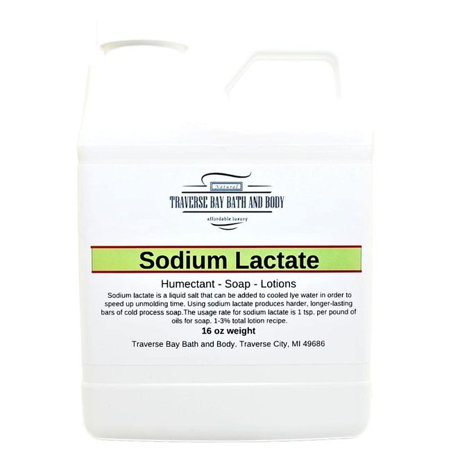 SODIUM LACTATE for Soap Making & Lotions | 60% USP Pure Natural  Preservative | Harder Bar of Soap, Bigger Yield, Faster Cure Time, Provides  Moisture 