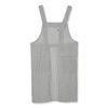 Edwin Hickory Apron, 2 Stage Adjustable Back Button, H-Shape, Both Side Pockets with Pen Holder, Black, M, Black