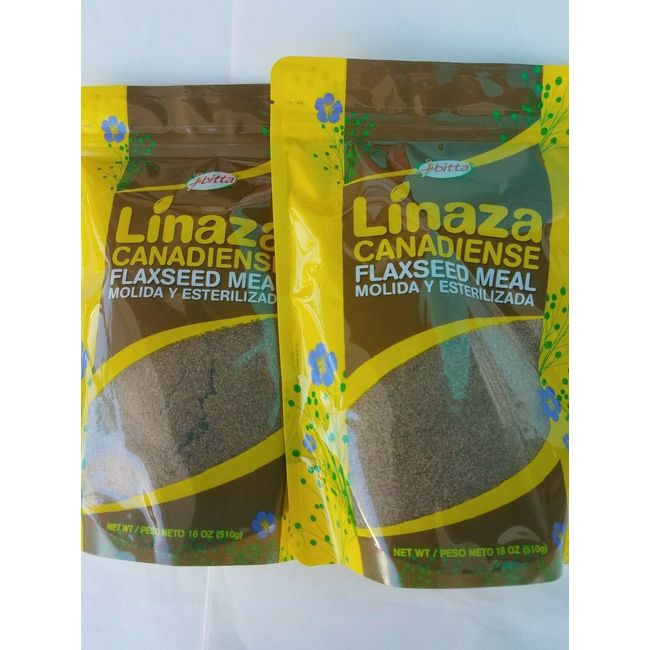 2 FLAX SEED IBITTA LINAZA CANADIENSE MOLIDA Y ESTIRILIZADA 18 OZ EA 03/2024