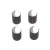 GRAPHICS & MORE Golf Ball - Golfing Tire Rim Valve Stem Caps - Black