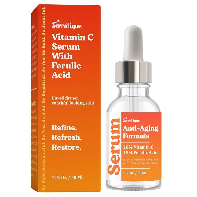 Terrafique Vitamin C Serum - Niacinamide Face Serum + Anti Aging serum - 1 FL Oz