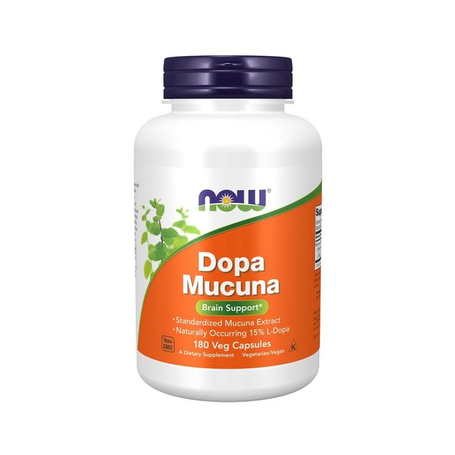 NOW Foods DOPA Mucuna, 180 Veg Capsules