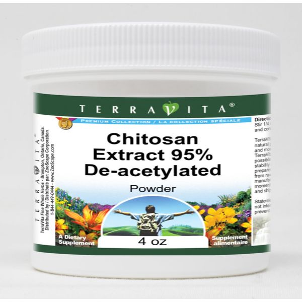 Chitosan Extract 95% De-acetylated Powder (4 oz, ZIN: 513346) - 3 Pack