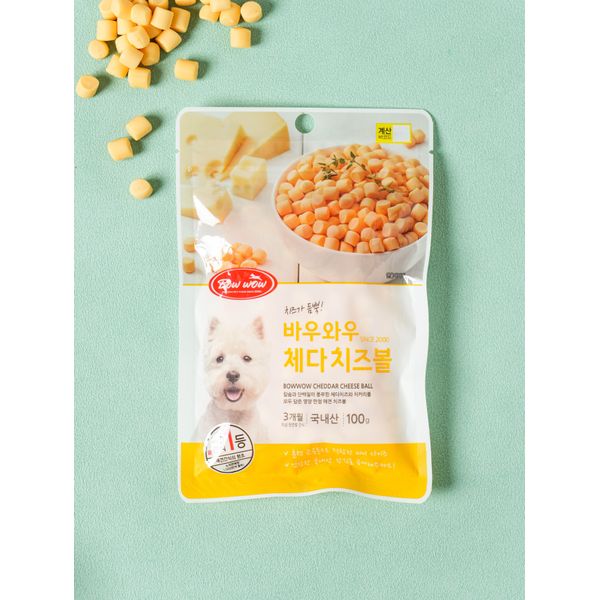 [Pet] Bow Wow Cheddar Cheese Ball 100 g