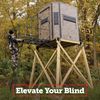 Elevators 4x4 Elevator Brackets, Double Angled Construction-Grade Steel, Ideal for Hunting Stands, Tree Houses, Decks, and More, 4-Pack