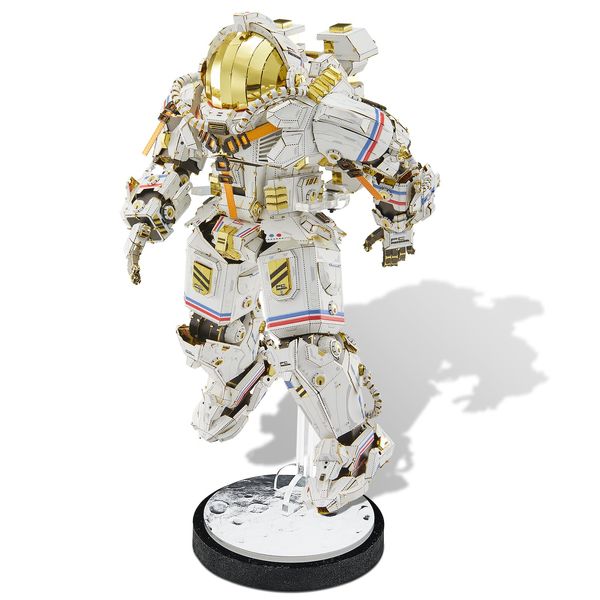 Piececool 3D Puzzles for Adults, ShenZhou Astronauts Space Suit Model Kit, Chinese Spacesuit Premium Metal Model Building Kits DIY Assemble Crafts Desk Decor