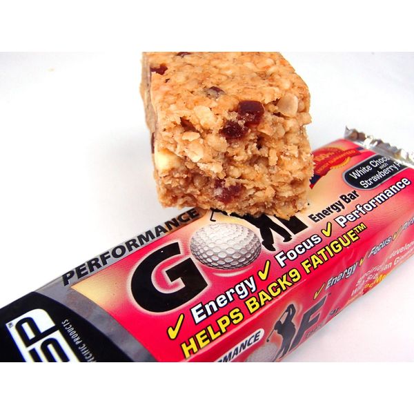 Energy Bars SSP Golf Performance 24 x 90g bars- White Chocolate & Strawberry