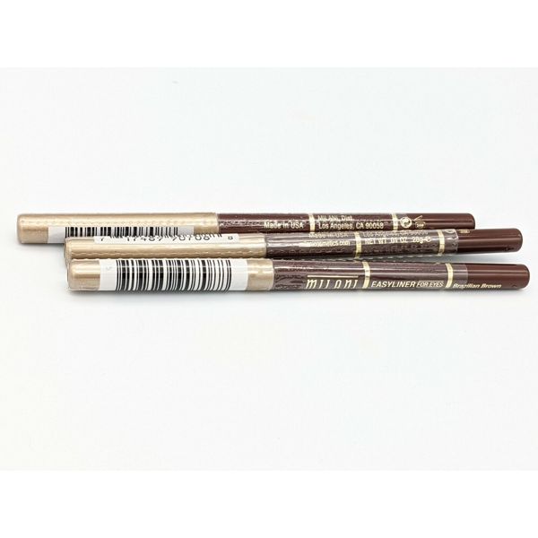 MILANI EASYLINER FOR EYES RETRACTABLE BRAZILIAN BROWN. QTY:3