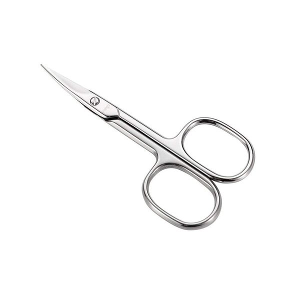 LIVINGO Premium Manicure Scissors Multi-Purpose Stainless Steel Cuticle Pedicure Beauty Grooming Kit for Nail, Toenail, Eyebrow, Eyelash, Dry Skin Curved Blade 9cm