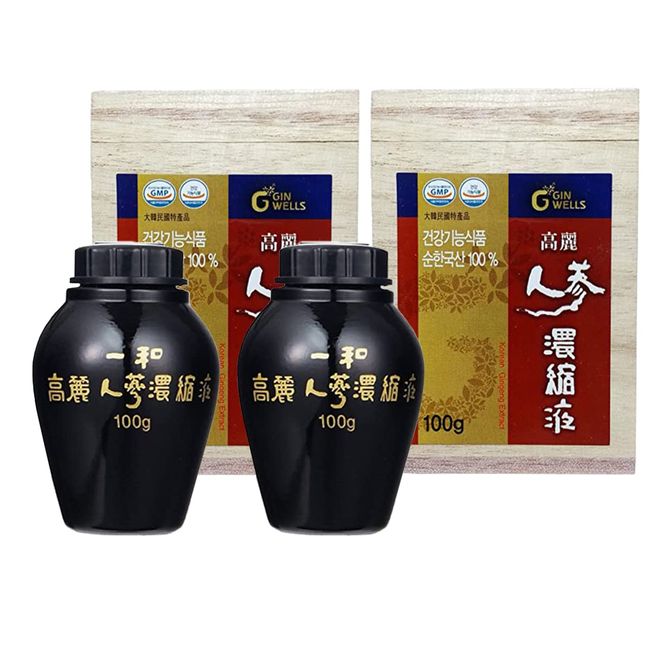 Ginseng Peace Ginseng Concentrate Liquid Extract 3.5 oz (100 g) 2 Pieces Best Ginsenoside (100 g) Set of 2 [Parallel Import]
