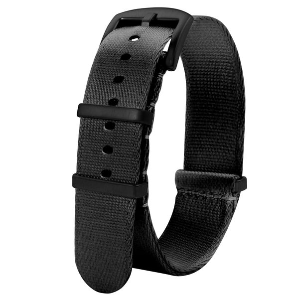 TStrap NATO Watch Strap Nylon - Soft Watch Band for Men Womem Replacement - Sailcloth Smart Watch Bracelet Replacement with Clasp - 18mm 20mm 22mm 24mm