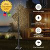 7FT 600L Lighted Twig Tree Including Twinkle Lights LED Birch Tree with Timer fo