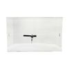 Acrylic Security Case with Sliding Back Door Countertop Display Case 21"L x 13"H