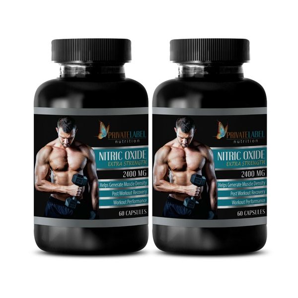 immune support booster - NITRIC OXIDE 2400 - nitric oxide capsules - 2 Bottles