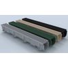Polylok Heavy Duty Trench Drain Open End Outlet - Gray