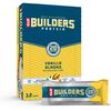 CLIF BUILDERS Protein Bars - Vanilla Almond Flavor - 20g Plant Based Protein - Gluten Free - Non-GMO - Low Glycemic - No Artificial Sweeteners - 2.4 oz. (12 Pack)