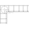3 PACK Pie-Cut Corner Cabinet Door Hinge with 78-Degree Opening Angle