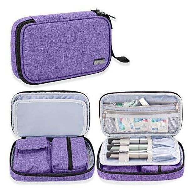 Diabetic Supplies Travel Case Storage Bag for Glucose Meter and Other Supplies