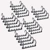 20 24 Pcs Space Saving Saver Magic Clothes Black Hangers Organiser Hook (24)