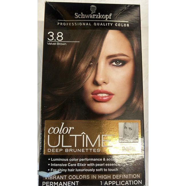 Schwarzkopf Color Ultime Deep Burnettes Hair Color  - 3.8 Velvet Brown