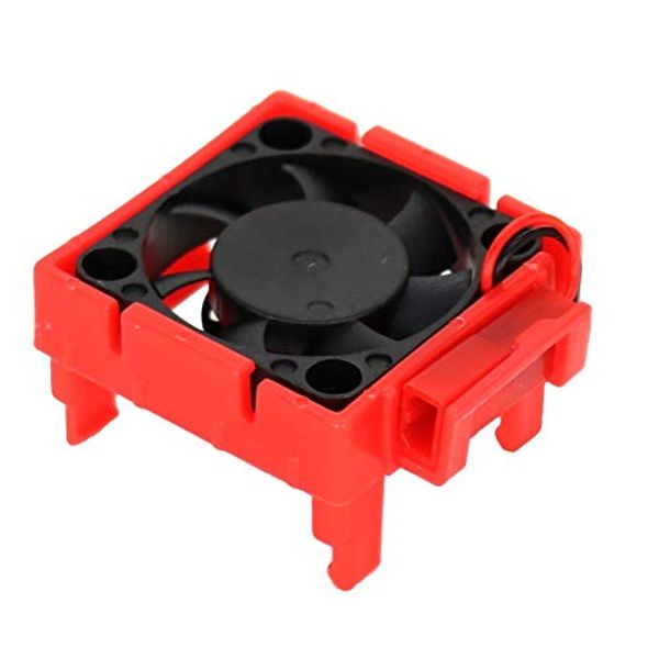 Powerhobby Motor Cooling Fan/HeatSink Dual Twin Fan + Velineon VXL-3s ESC Cooling Fan Combo RED Compatible with Traxxas Slash 4x4