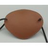 BROWN LEATHER Eye Patch, Replaceable Elastic, Hand Made --WORLD'S BEST EYE PATCH