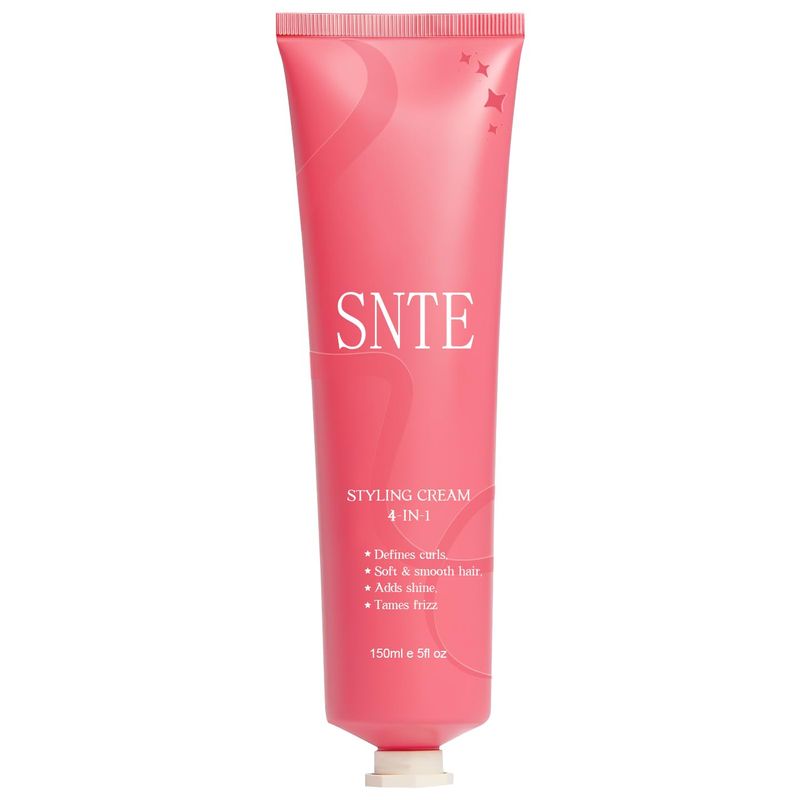 Hair Styling Cream, 5 Oz, 4-In-1 Styling Cream for Flyaway, Add Shine ...