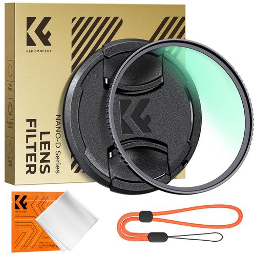 K&F Concept 55mm MC UV Lens Protection Filter with Filter Cap Ultra-Slim 24-Layer Coatings Waterproof UV Filter for Camera Lens (D Series)