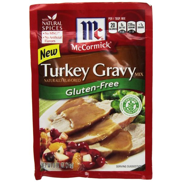 McCormick Gluten Free Turkey Gravy Mix (4 Pack) .88 oz Packets