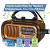 Solar-Powered AM/FM Shortwave Retro Radio With Bluetooth Speaker MP3 USB Player