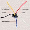 True MODS 10 Pack - Bosch Style 12V DC 5-PIN SPDT Interlocking Relay Socket Harness Base (with Wires)