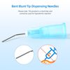 Dental Pre Bent Needle Tips, Flow Sealant Pre-Bent Applicator Needle Tips, 25g