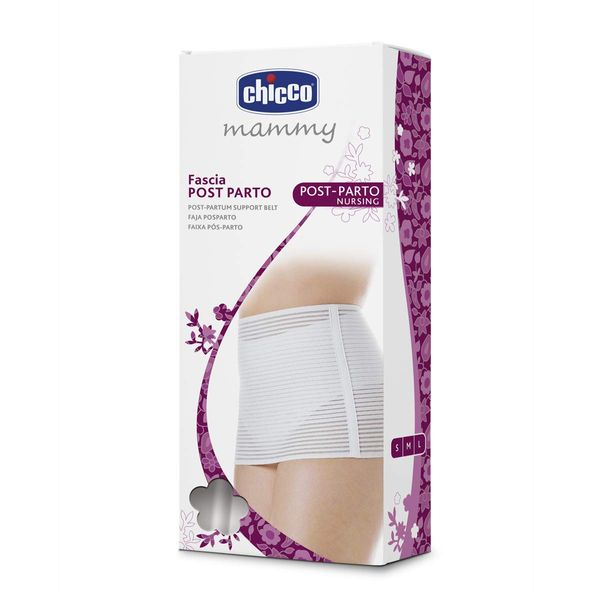 Chicco Mammy Velcro Postpartum Belt - White - S