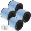 4-Pack AP0601 True HEPA Replacement Filter Compatible with AIRTOK AP0601 Puri...