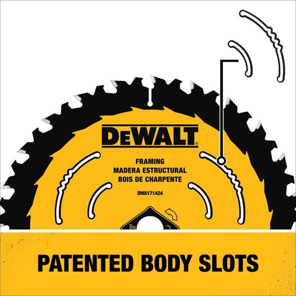 DEWALT Circular Saw Blade, 7 1/4 Inch, 24 Tooth, Wood Cutting (DWA171424)