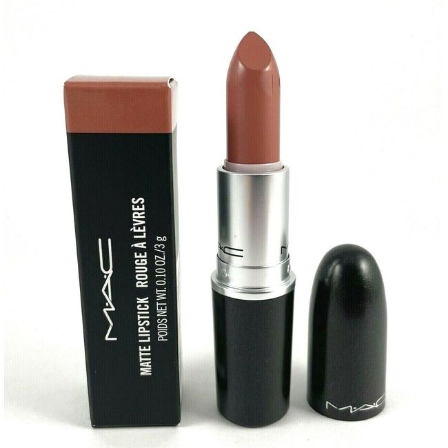 MAC Velvet Teddy 617 Matte Lipstick FULL SIZE .10 oz Deep Tone Beige New in Box