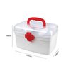 Cello Medico First Aid Box Plastic, Rectangular Medicine Box, Medical Box, Multi Purpose Box, Multi Utility Storage with Handle, White