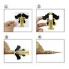 FingerAngel 500Pcs Adhesive Stiletto Nail Forms System for UV Gel Acrylic Gloden Color Nail Tips Extension