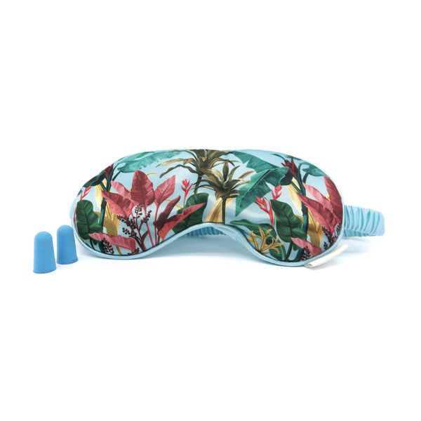 Botanical Palm Blue - Eye Mask & Ear Plug Set Danielle Creations