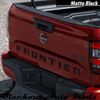 Matte Black Raised Tailgate Letters for 2022-24 Nissan Frontier Plastic Inserts